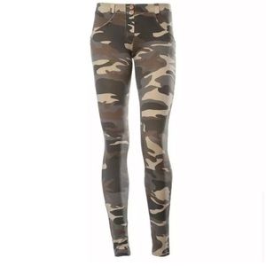 Butt Lift Jean Leggings Camo Jeggings Army Green Olive Boutique Skinny 00